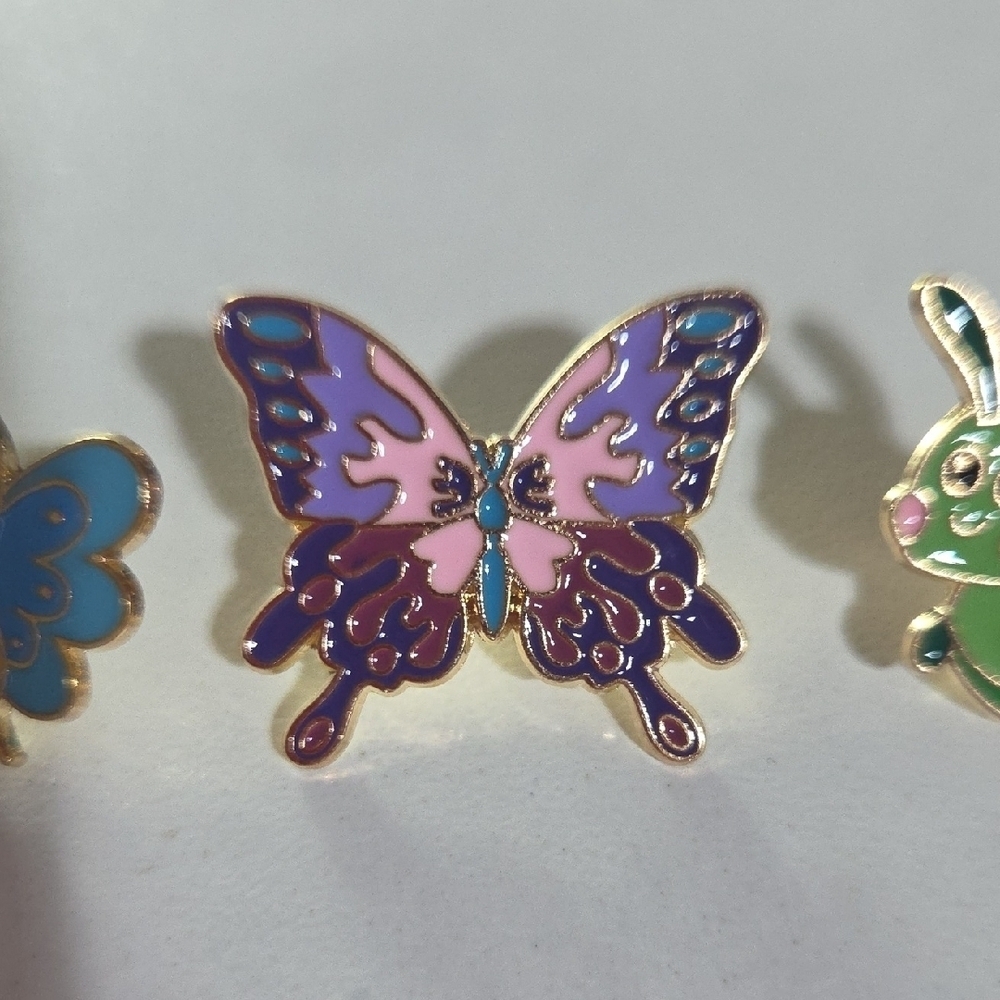 Insect Enamel Pin Trio - Picture 3 of 6